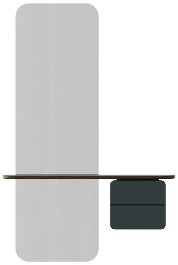 Set pentru hol verde închis/maro cu aspect de lemn de stejar One More Look – UMAGE