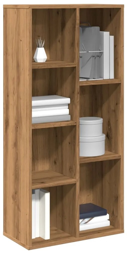 vidaXL Bibliotecă, stejar artizanal, 50x25x104 cm
