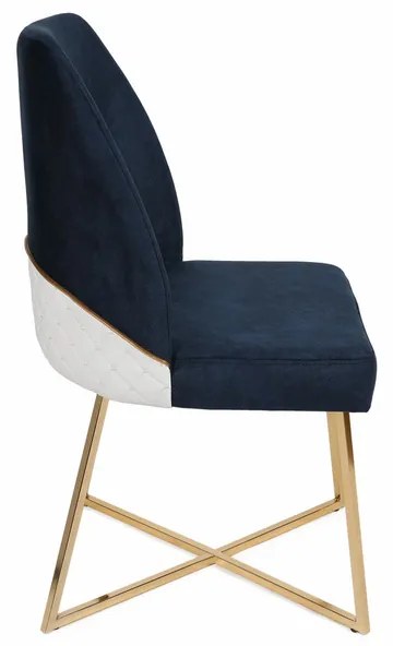 Set de scaune de sufragerie Madrid Dark Blue, 2buc., 2 buc.