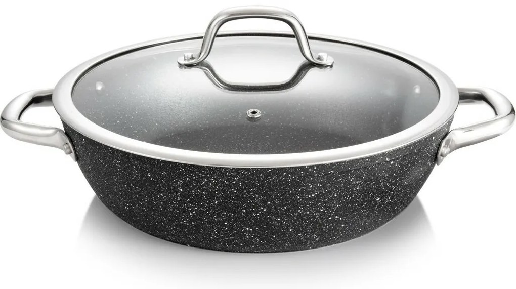 Tigaie adâncă cu capac Tescoma PRESIDENT Stone, 28 cm, 28 cm