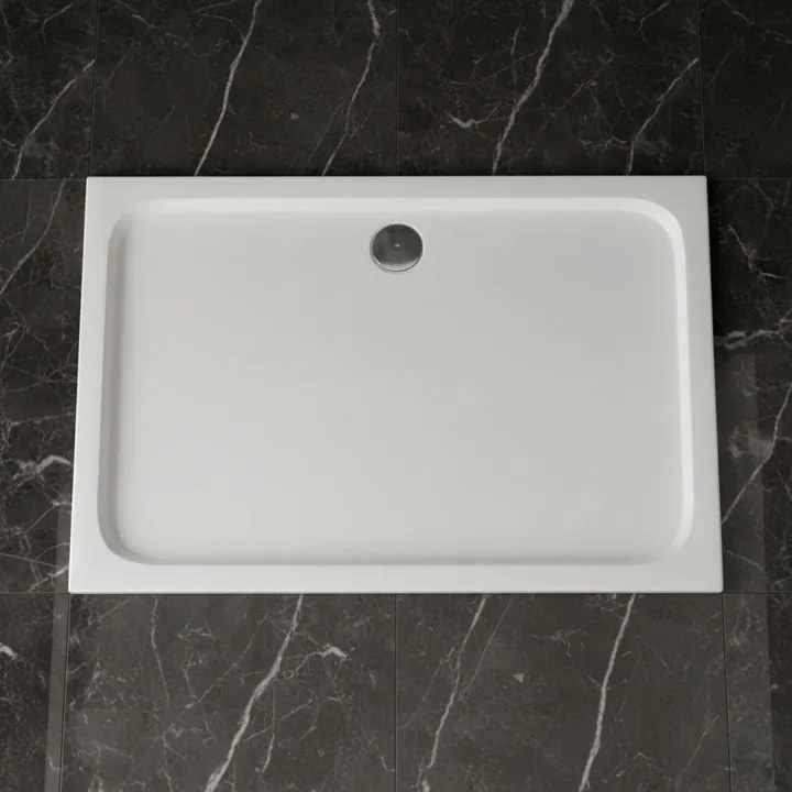 Cada pentru dus din acril Rea Belmond 90x120 alb