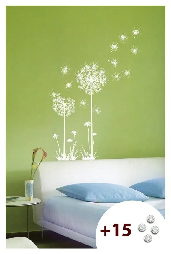 Set autocolante și 15 cristale Swarovski Ambiance Dandelion Flowers