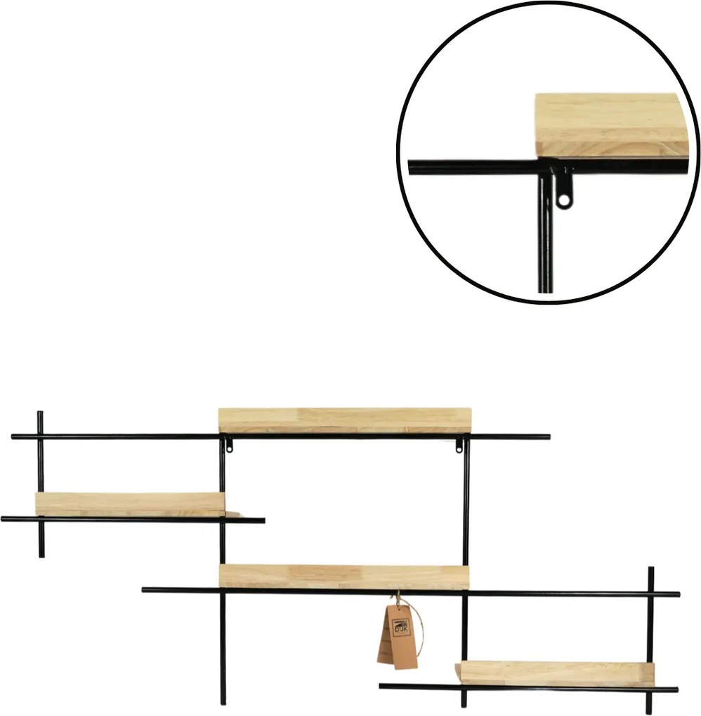 OFERTA Polita de perete din metal SQUARE 114x50 cm calitatea II
