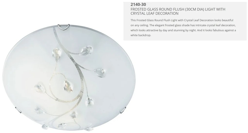 Plafoniera design elegant 30cm Flush 2140-30 SRT
