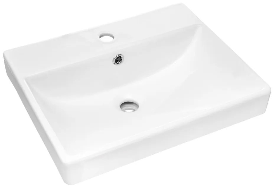 COMAD UN-RITA-GW-50 - Lavoar pe blat RITA 50x40 cm ceramică alb lucios