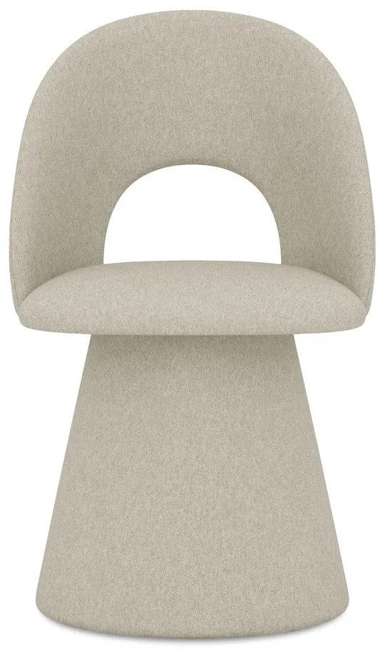 Scaun de sufragerie bej tapițat Kalo – Makamii