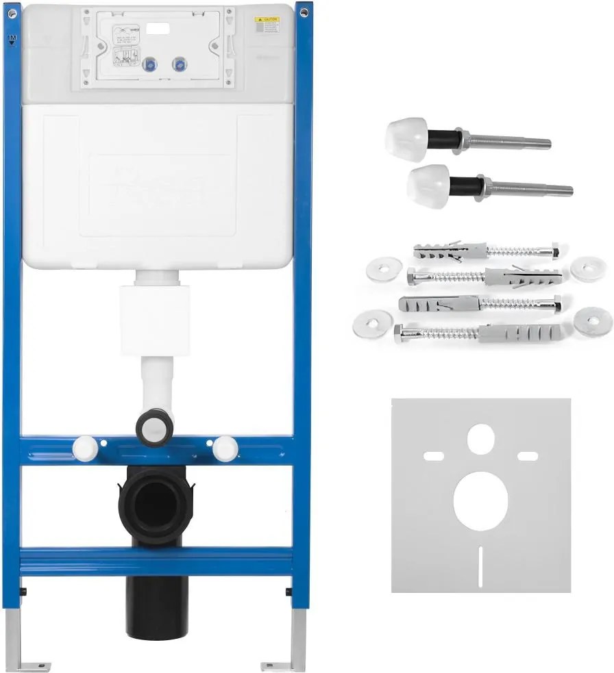 Cadru WC incastrat Rea cu buton HD crom