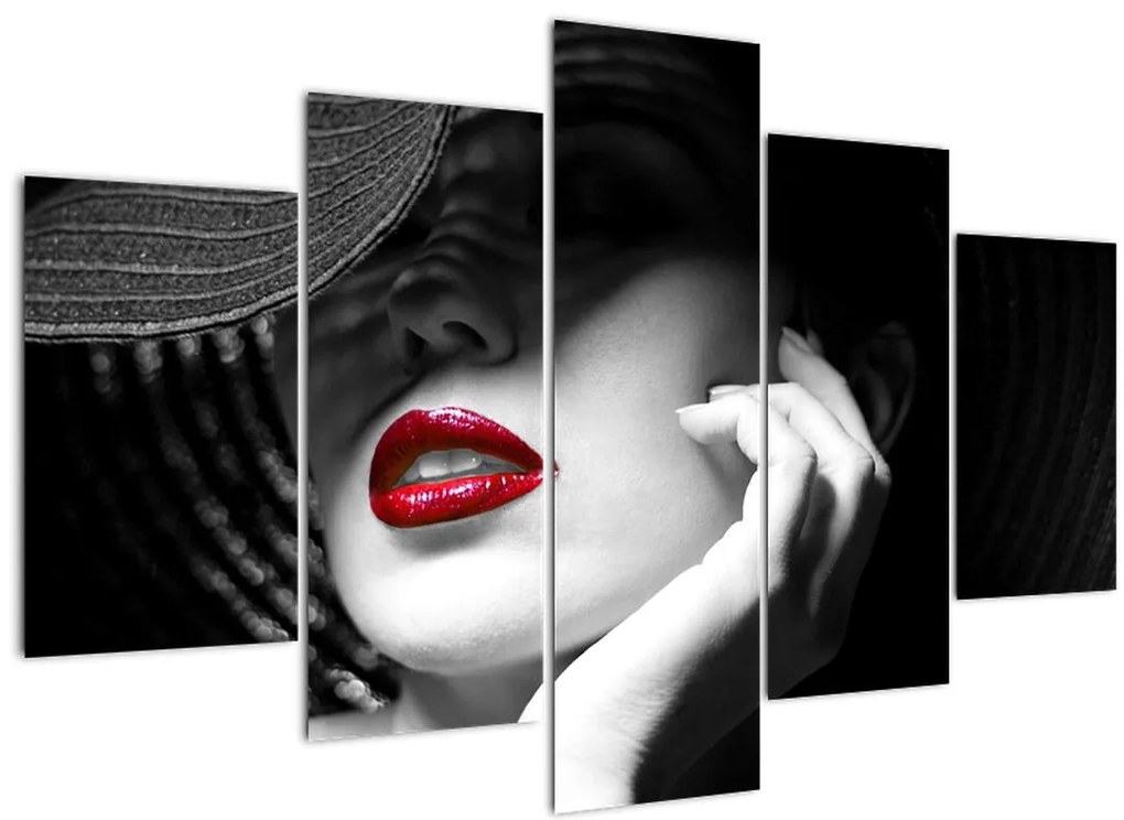 Tablou - Femeie cu pălărie (150x105 cm)