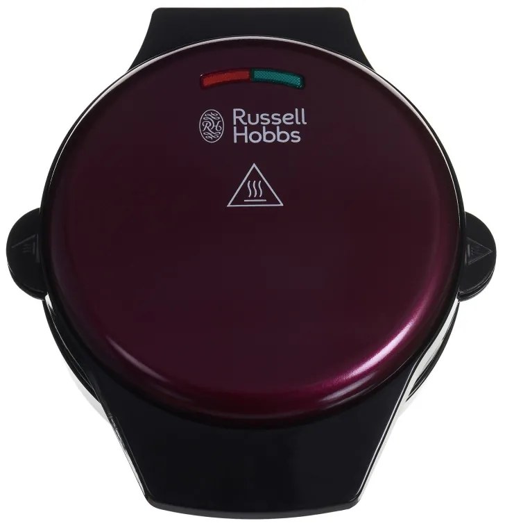 Aparat gogosi si vafe 3in1 Russell Hobbs Fiesta 24620-56, 900w, Placi antiadere, Capac cu autoblocare, Bordo/Negru