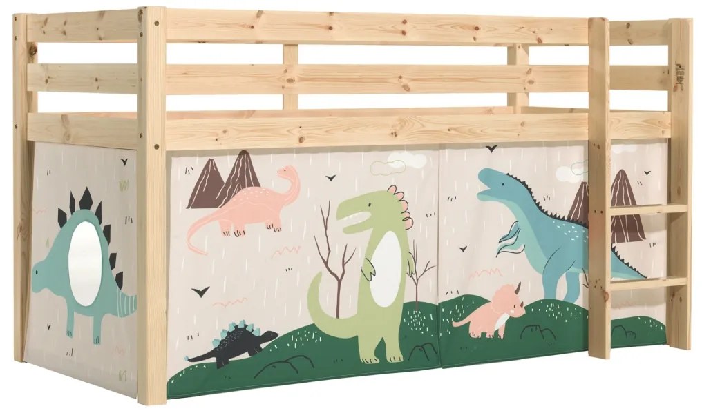 PINO PAT SEMI-INALT și cortina Dino.