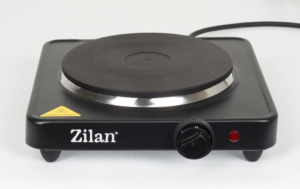 Plita electrica Zilan ZLN2174, 1500W, 1 arzator, 5 trepte de putere, 26 x 26 x 9.5 cm