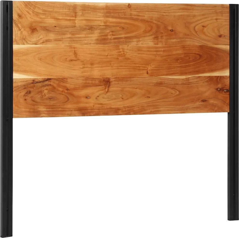 vidaXL Tăblie 120 cm lemn masiv de salcâm și fier