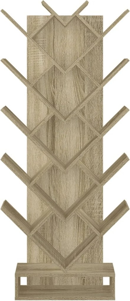 Biblioteca VEVEY, stejar, DTD laminat, 59x22x150 cm