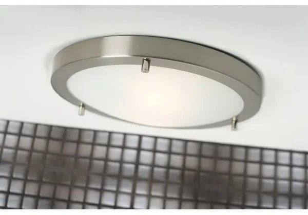 Nordlux ANCONA - Plafonieră pentru baie, 2 x E27, 40W, 230V, IP43, Ø 31,5 cm, crom mat