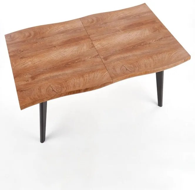 Masa de bucaterie Dickson II, lemn natural / negru