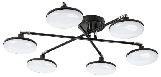 Lustră LED aplicată Rabalux 71063 MADI LED/24W/230V 3000K negru