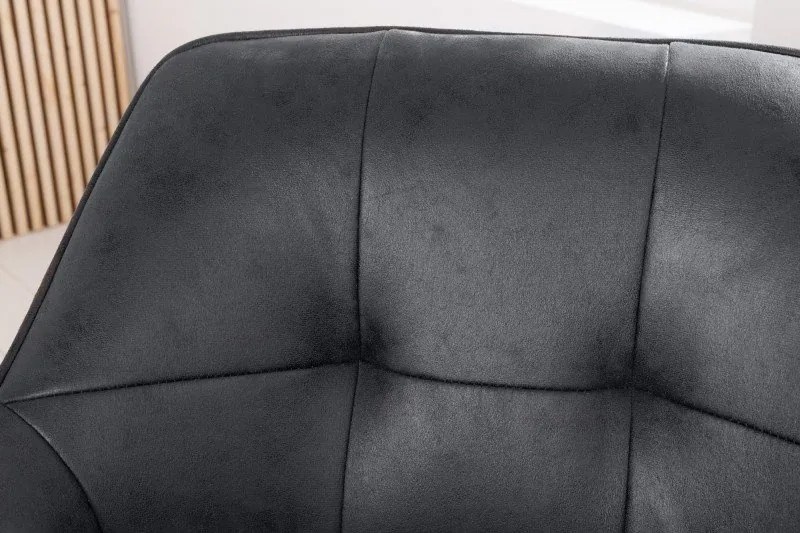 Set de 2 scaune pivotante Loft, gri antic