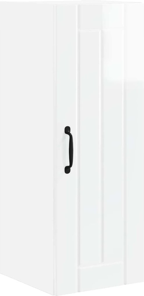 vidaXL Dulap de bucătărie Alb lucios 30 x 31 x 80 cm Lemn compozit