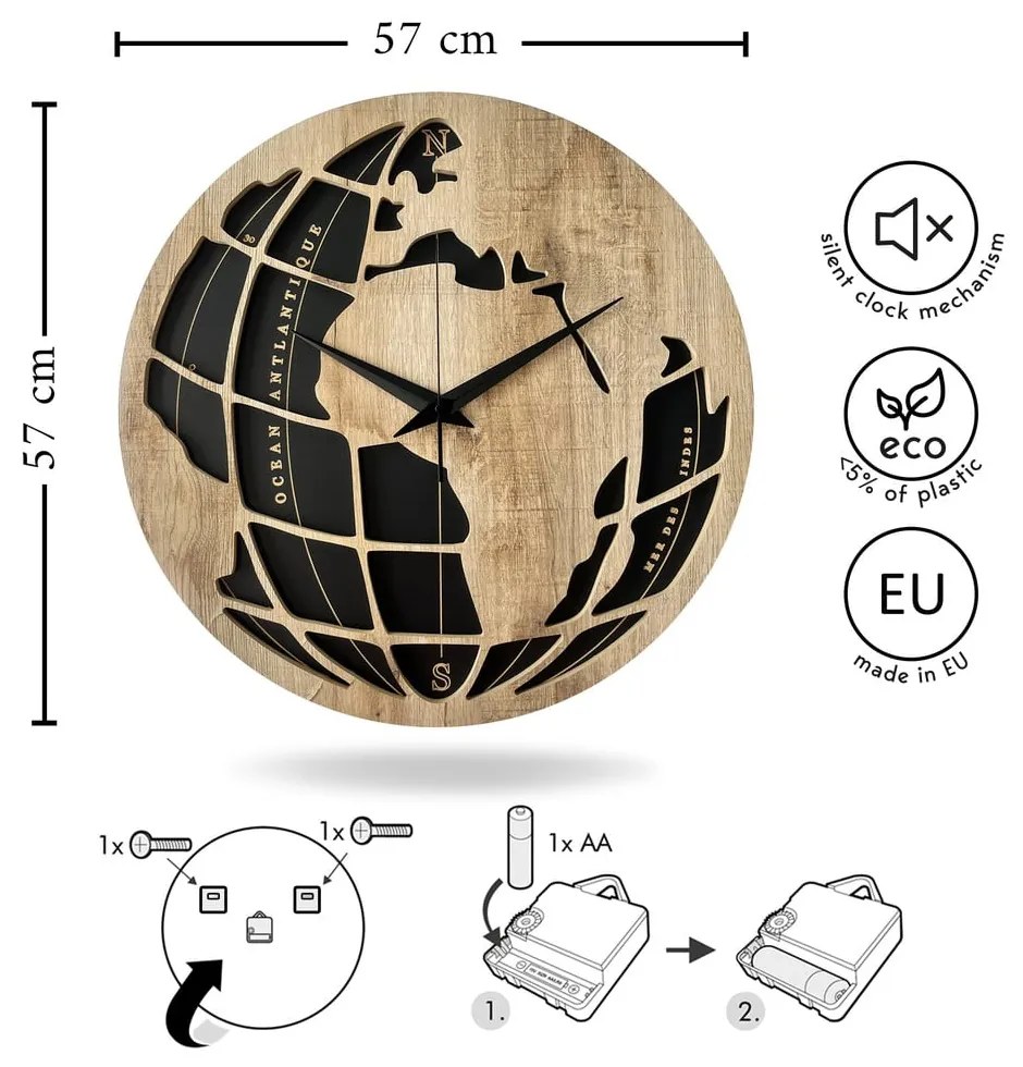 Ceas de perete ø 57 cm Oliver – Styler