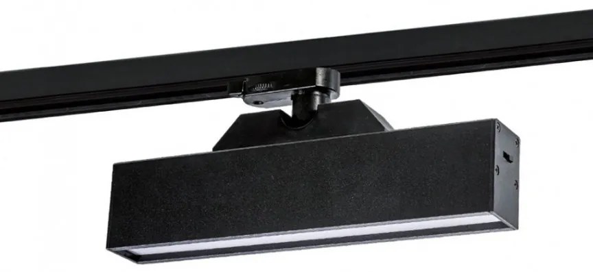 Spot LED directionabil pe sina LINNEA 29 TRACK 3Line CCT 12W negru