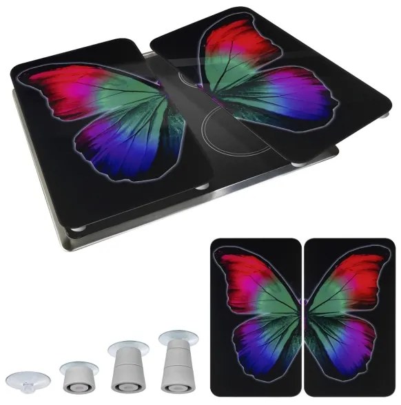 WENKO 2521474500 - Placă de acoperire ABDECKPLATTE - GRAFIK 30 x 52 cm, multicolor