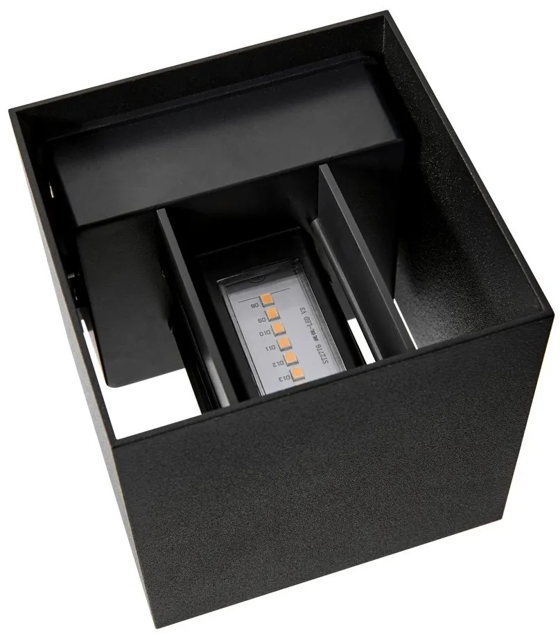 Aplica LED de exterior ambientala stil nordic IP44 Milda negru