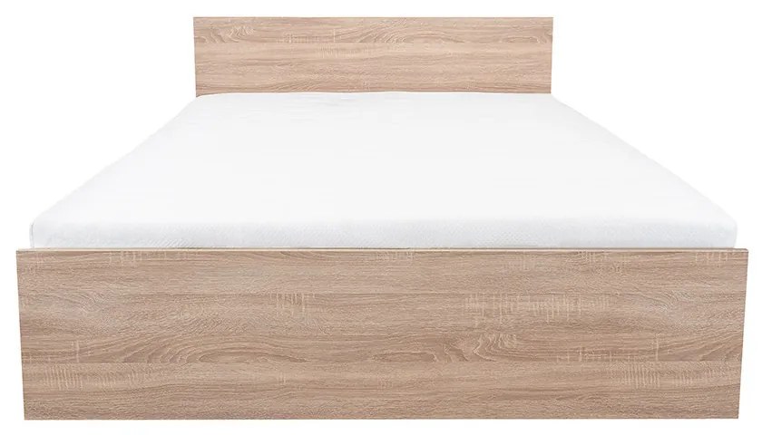 Pat dublu Miami fără cadru de pat 160x200 cm stejar sonoma-stejar sonoma