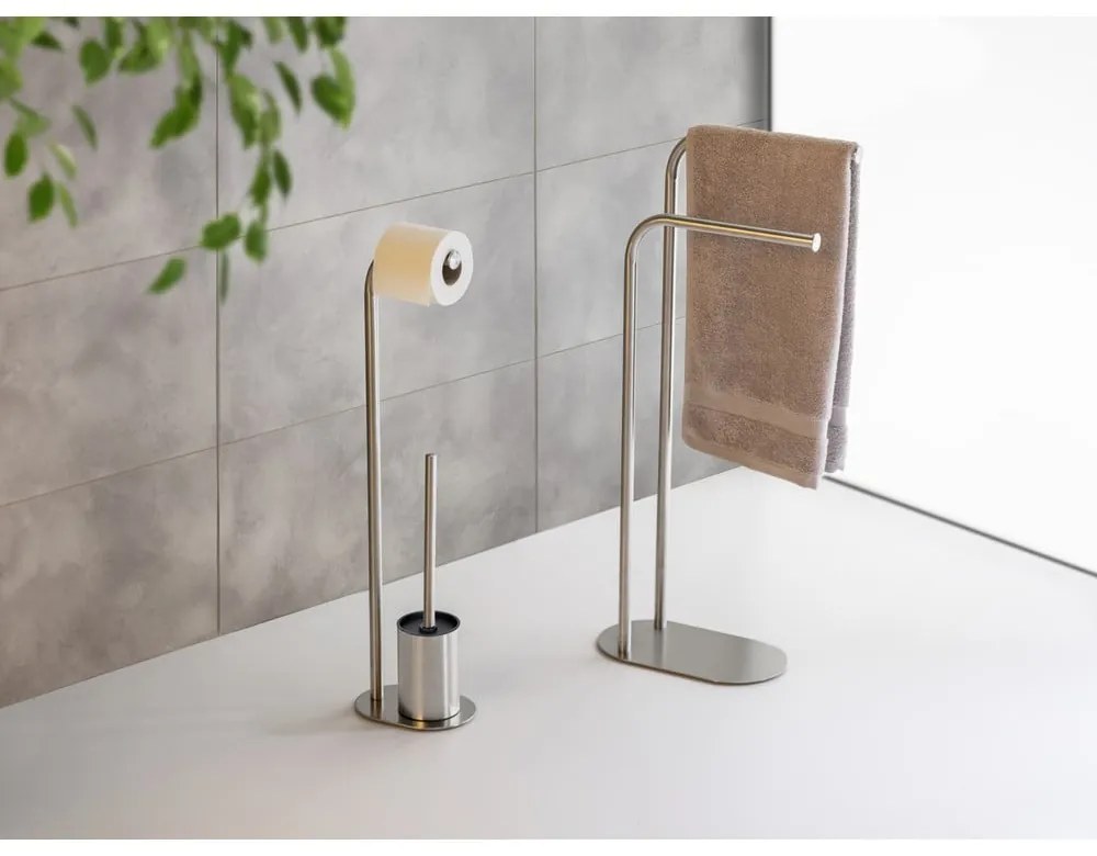 Suport pentru hârtie igienică argintiu mat din oțel inoxidabil Levante – Wenko