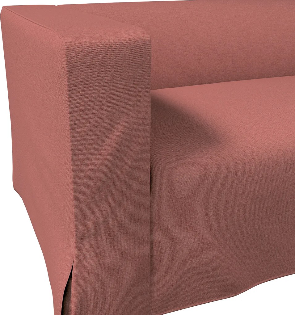 Husă canapea Klippan cu 2 locuri, lungă, cu pliuri contrastante