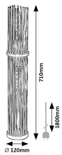 Lampă de podea Rabalux 74022 Roxas, negru