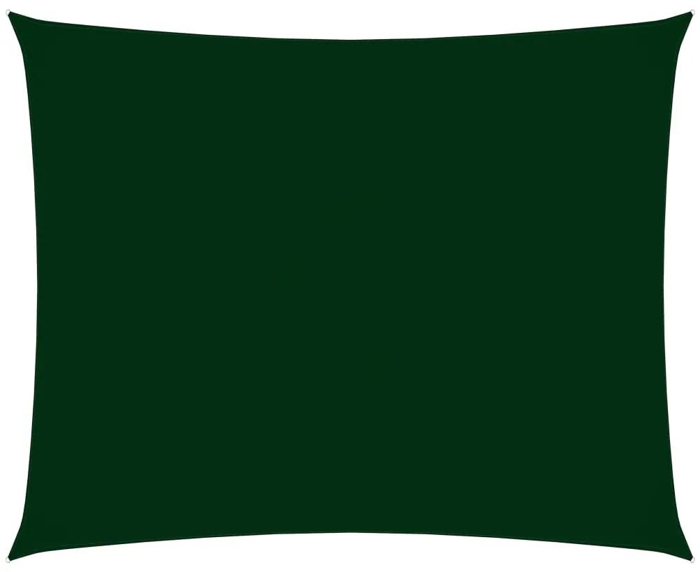 Parasolar, verde inchis, 5x6 m, tesatura oxford, dreptunghiular