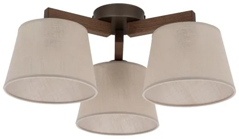 BRILAGI - lustră LED aplicată LATTE 3xE27/15W/230V pin/bej
