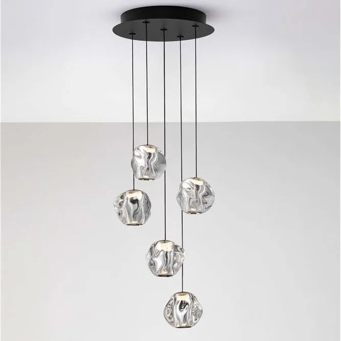 Lustra cu 5 pendule LED design modern IFOS