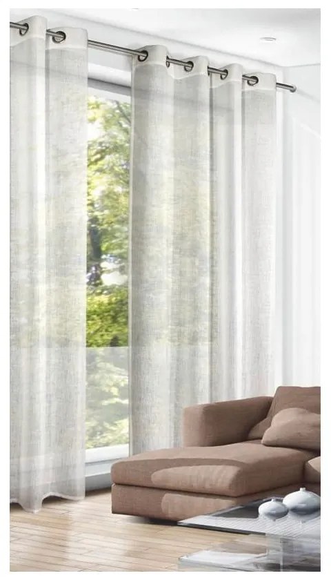 Draperie bej 140x245 cm Struktura Uni – Sehlbach