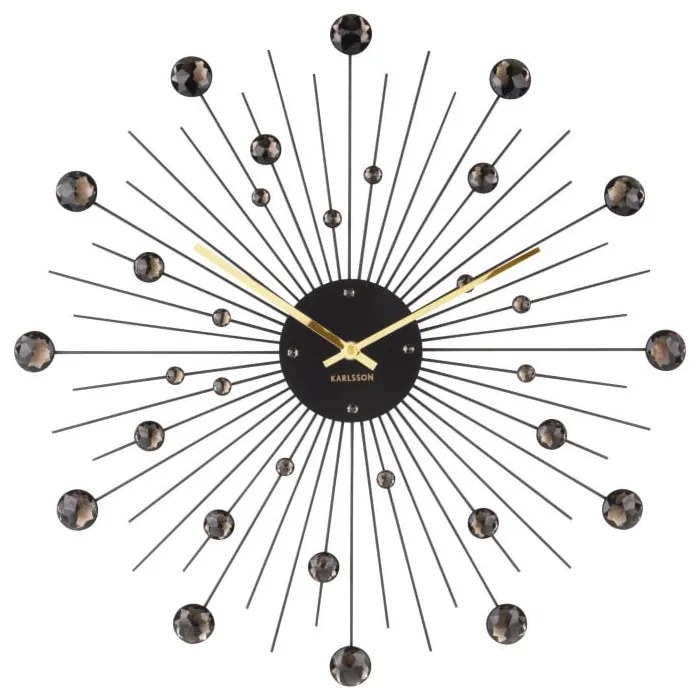 Ceas Karlsson Sunburst, negru