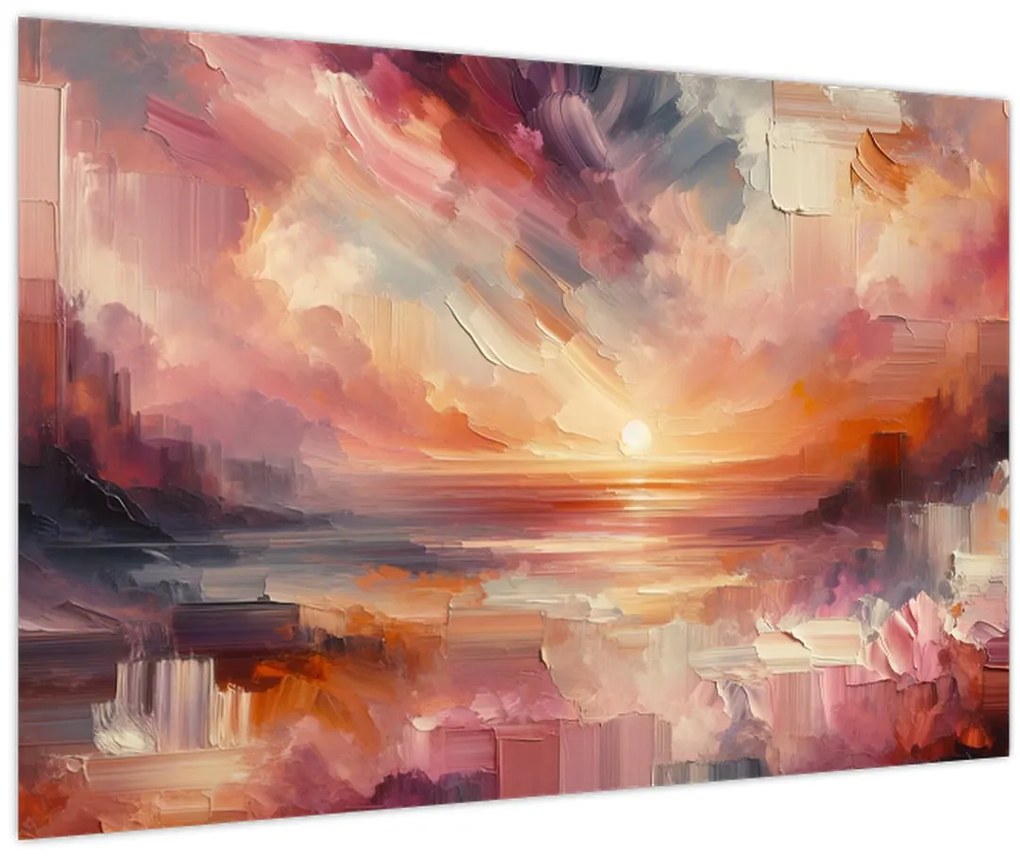 Tablou - Răsărit pictat (90x60 cm)