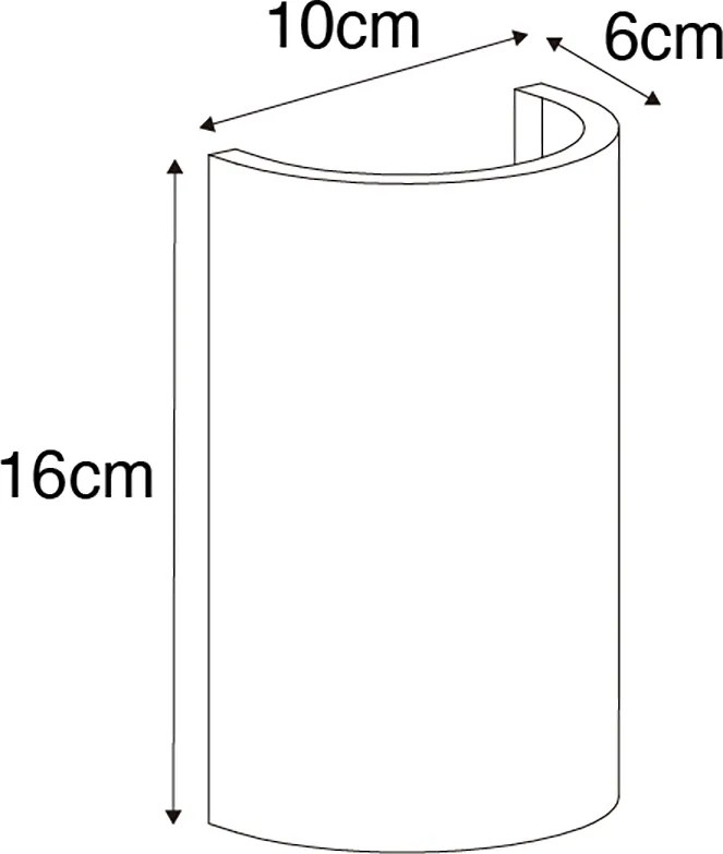 Lampă de perete modernă albă cu WiFi inclus G9 - Colja Novo