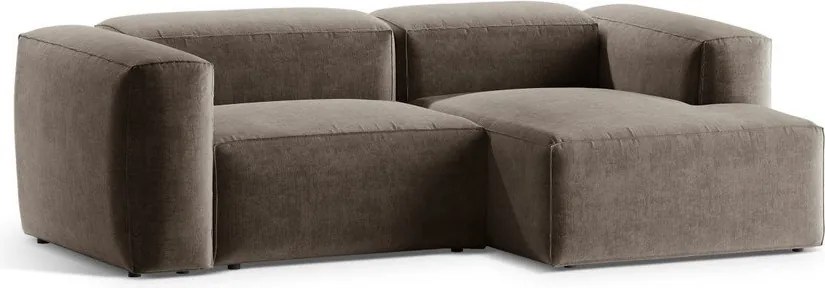 Colțar maro (cu colț pe partea dreaptă/cu șezlong) Bergamo – Cosmopolitan Design