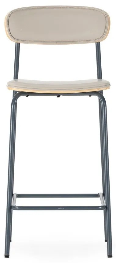 Scaune de bar bej 2 buc. tapițate (înălțime șezut 65,5 cm) Saula – Marckeric