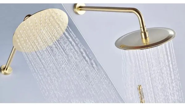 REA-P4110 - Set de duș LUNGO cu baterie încastrată, finisaj auriu