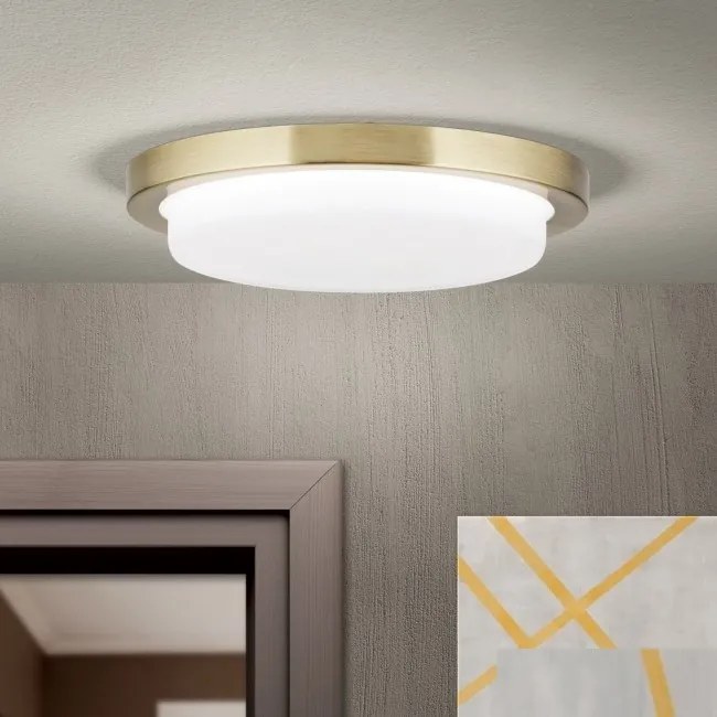 Plafoniera LED moderna LEROX 20cm alama antique