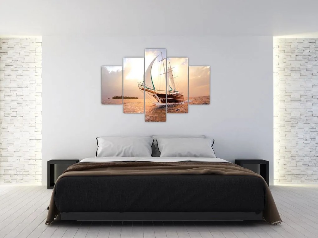 Tablou cu iaht (150x105 cm)