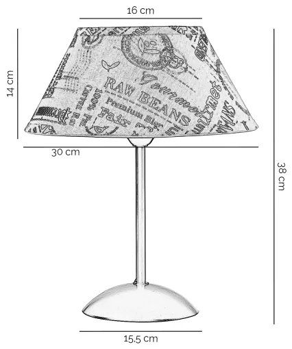 Lampă de masă ONLI MAIDA 1xE27/15W/230V 38 cm maro