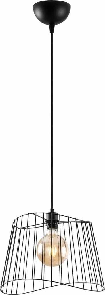Lustra BYISOO 6340, negru, metal, 40x126 cm