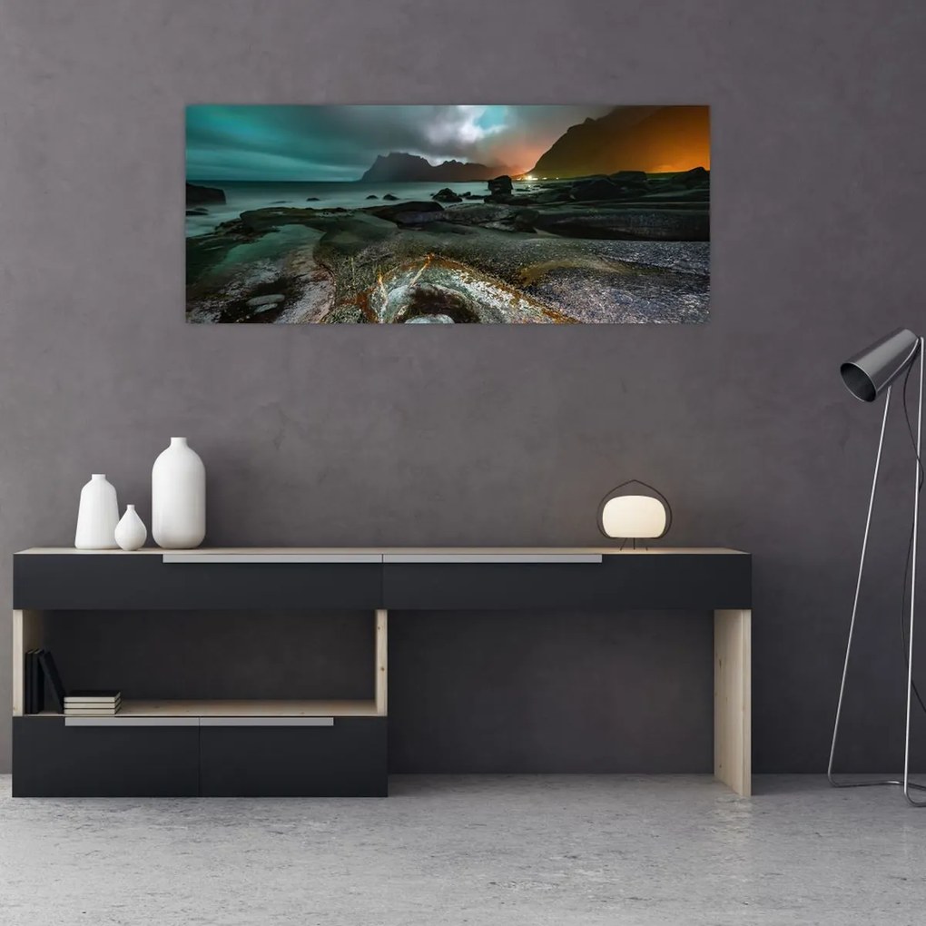 Tablou - Scena de noapte (120x50 cm)