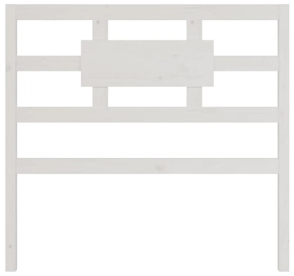 818026 vidaXL Tăblie de pat, alb, 105,5x4x100 cm, lemn masiv de pin