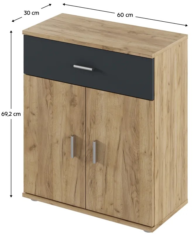Dulap ADELI tip 2, stejar Artisan