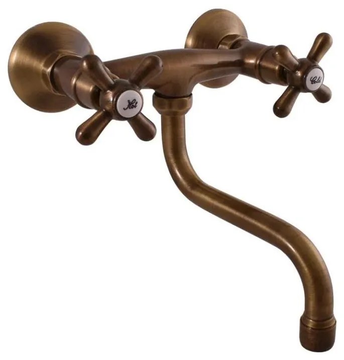 RAV Slezák MORAVA RETRO MK101.5/21SM - Baterie pentru chiuvetă/lavoar, alamă antichizată