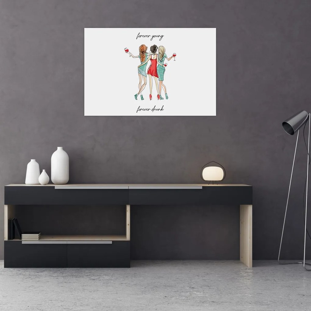 Tablou - Mereu tânăr, mereu beat (90x60 cm)