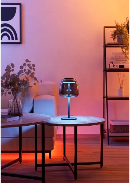 Eglo 901195 - Lampă de masă LED RGBW dimmabilă ALFERO-Z LED/7,7W/230V, fumurie